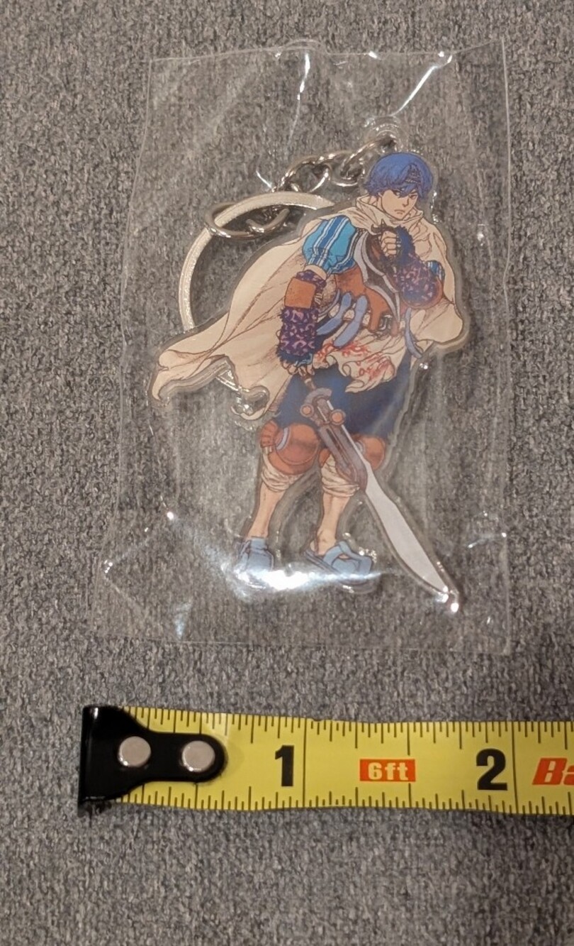 Baten Kaitos Kalas Acrylic Bandai with silver chain & keyring sealed